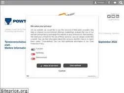 Sites similar to powtech.de