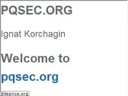 Sites similar to pqsec.org