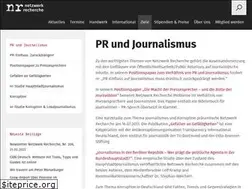 Sites similar to pr.netzwerkrecherche.de