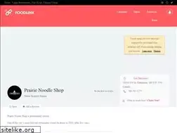 Sites similar to prairienoodleshop.ca
