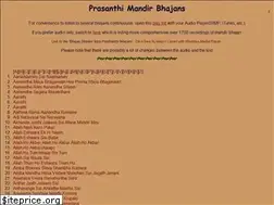 Sites similar to prasanthi-mandir-bhajan.net