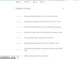 Sites similar to prashant.me