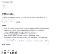 Sites similar to pratapvardhan.com