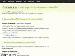 Sites similar to prayers2015.oneminutesite.it