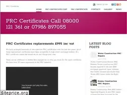 Sites similar to prc-certificate.co.uk