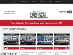 Sites similar to pre-ownedautosales.com