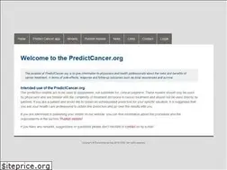 Sites similar to predictcancer.org