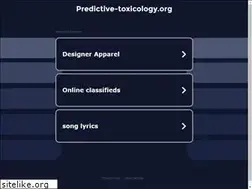 Sites similar to predictive-toxicology.org