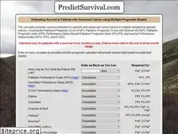Sites similar to predictsurvival.com