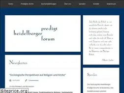 Sites similar to predigtforum.de