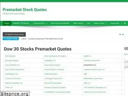 Sites similar to premarketstockquotes.com