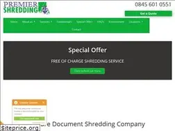 Sites similar to premiershredding.co.uk