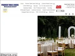 Sites similar to premiertablelinens.com