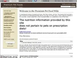Sites similar to premiumpetfood.wikidot.com