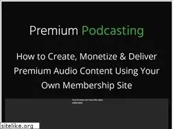 Sites similar to premiumpodcasting.com