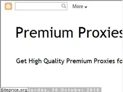 Sites similar to premiumproxies4u.blogspot.com