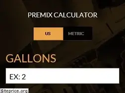 Sites similar to premixcalculator.com