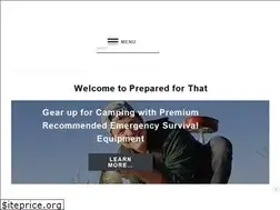 Sites similar to preparedforthat.com