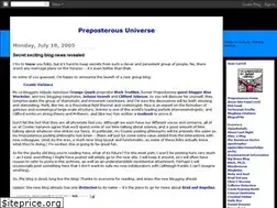 Sites similar to preposterousuniverse.blogspot.com