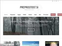Sites similar to preprostost.si