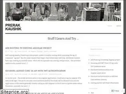 Sites similar to prerakkaushik.wordpress.com