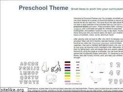 Sites similar to preschoolthemes.org