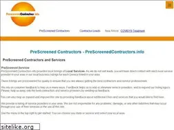 Sites similar to prescreenedcontractors.info