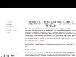 Sites similar to preservationidaho.org