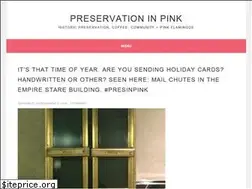 Sites similar to preservationinpink.com