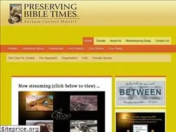 Sites similar to preservingbibletimes.org