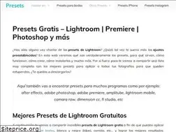 Sites similar to presetsgratis.com