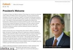 Sites similar to president.caltech.edu