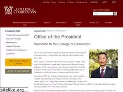 Sites similar to president.cofc.edu