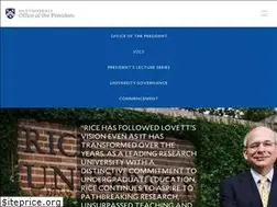 Sites similar to president.rice.edu
