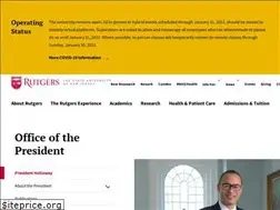 Sites similar to president.rutgers.edu