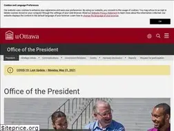 Sites similar to president.uottawa.ca