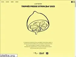 Sites similar to pressecitron.org