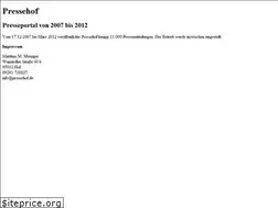 Sites similar to pressehof.de