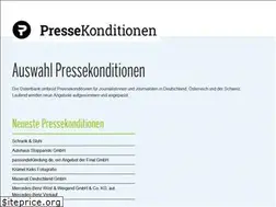 Sites similar to pressekonditionen.de