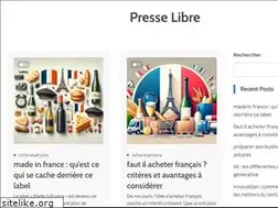 Sites similar to presselibre.net