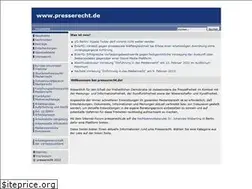 Sites similar to presserecht.de