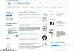 Sites similar to pressreleasepoint.com