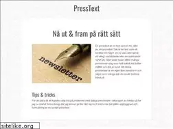 Sites similar to presstext.se