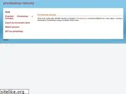 Sites similar to prestashop-navody.cz