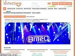 Sites similar to prestevents.com