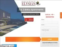 Sites similar to prestigeelysianbangalore.in