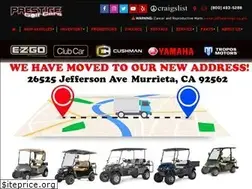 Sites similar to prestigegolfcars.com