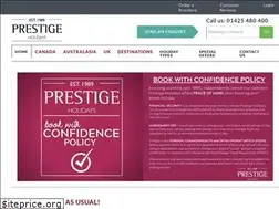 Sites similar to prestigeholidays.co.uk