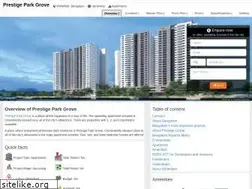 Sites similar to prestigeparkgrovebangalore.ind.in