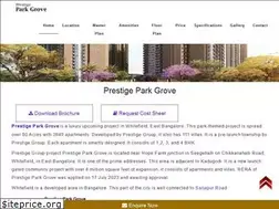Sites similar to prestigesparkgrove.in